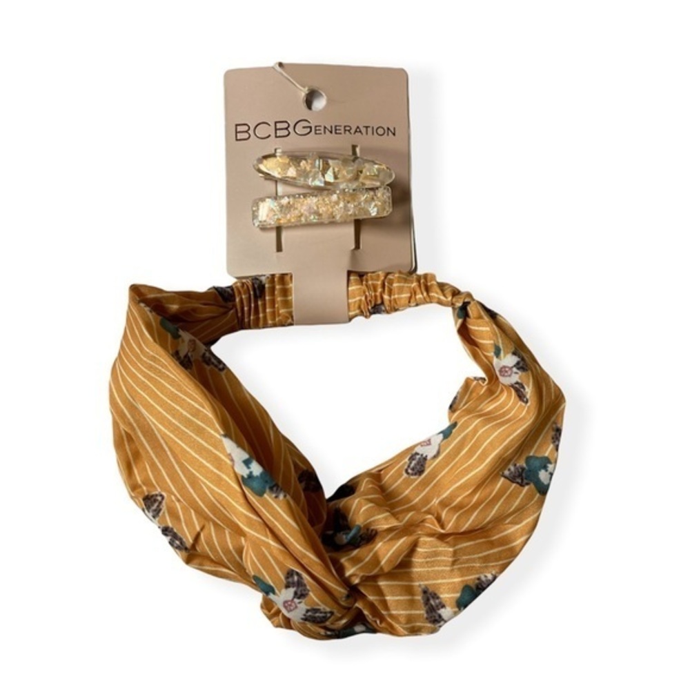 BCBG Generation Headband & Hairclips| 3 Piece Set